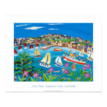 Art Poster: Campion Days, Cornwall by John Dyer posters by johndyergallery Art Poster: Campion Days, Cornwall by John Dyer posters