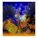Art Poster Celebration Showgirl In Blue posters