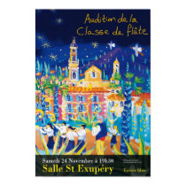Art Poster: Classe de Flûte, Salle St Exupéry posters by johndyergallery Art Poster: Classe de Flûte, Salle St Exupéry posters