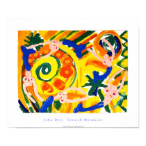 Art Poster: Cornish Mermaids posters by johndyergallery Art Poster: Cornish Mermaids posters