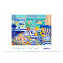 Kunst-Plakat: Kornische Tee-Zeit. (Kornisches Blau poster
