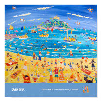 Art Poster: Eskimo Kids at St Michael's Mount posters by johndyergallery Art Poster: Eskimo Kids at St Michael's Mount posters