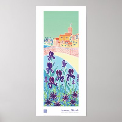 Art Poster: Purple Iris, Antibes, Côte d'Azur by johndyergallery