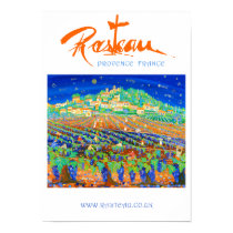 Art Poster: Rasteau, Provence, France posters by johndyergallery Art Poster: Rasteau, Provence, France posters