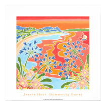 Art Poster: Shimmering Sunset, Tresco, Cornwall posters by johndyergallery Art Poster: Shimmering Sunset, Tresco, Cornwall posters