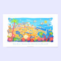 Art Poster: Summertime Days, St Ives, Cornwall posters