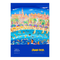 Art Poster: Swimming, Sailing & Snorkeling, Menton posters by johndyergallery Art Poster: Swimming, Sailing & Snorkeling, Menton posters
