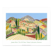 Art Poster: The Old Town, Vaison, Provence posters by johndyergallery Art Poster: The Old Town, Vaison, Provence posters