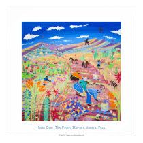 Art Poster: The Potato Harvest, Amaru, Peru posters by johndyergallery Art Poster: The Potato Harvest, Amaru, Peru posters