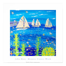 Art Poster: Tuiga, Monaco Classic Week posters by johndyergallery Art Poster: Tuiga, Monaco Classic Week posters
