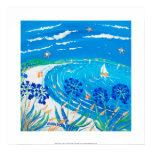 Art Print: Agapanthus, Pentle bay Beach, Tresco