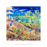 Art Print: Banrock Station Kangaroo and Gums
