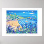 Art Print: Bluebells at Swanpool, Cornwall