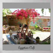 Art Print Canvas - "Egyptian Café"