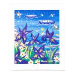 Art Print: Iris Blue