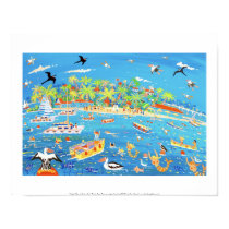 Art Print: Magical Day at Marina Cay. by johndyergallery Art Print: Magical Day at Marina Cay.