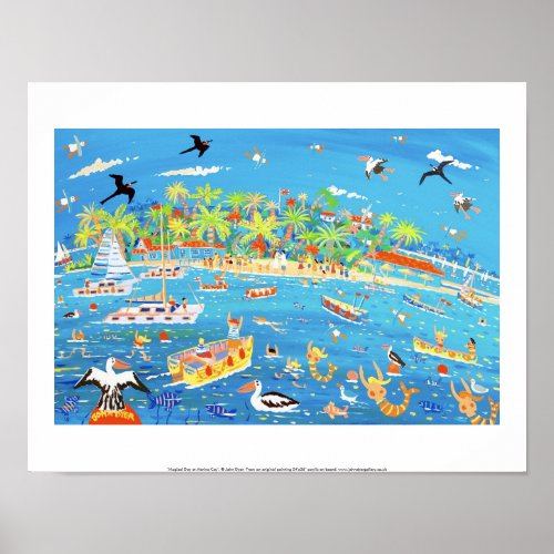 Art Print: Magical Day at Marina Cay. print