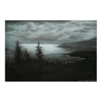 Art Print of Dawn at the lake, by Lucinda Knowlton by lucindaknowlton Art Print of Dawn at the lake, by Lucinda Knowlton