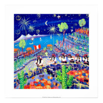 Art Print: Pachamama Pipers, Peru. Isla Taquile by johndyergallery Art Print: Pachamama Pipers, Peru. Isla Taquile