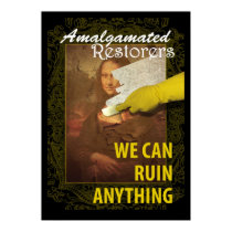Art Restoration Humor posters by Ars_Brevis Art Restoration Humor posters