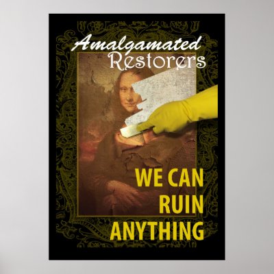 Art Restoration Humor Print by Ars_Brevis