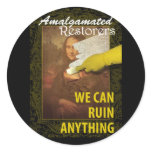 Art Restoration Humor Sticker