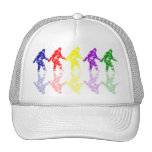 ART SCHOOL SQUATCH - Colorful Bigfoot Logo Trucker Hats