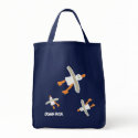 Art Shopper Beach Bag: John Dyer Seagulls. Blue by johndyergallery Art Shopper Beach Bag: John Dyer Seagulls. Blue