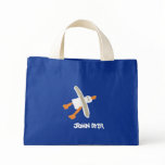 Art Shopping Bag: John Dyer Seagull, Blue