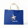 Art Shopping Bag: John Dyer Seagull, Blue