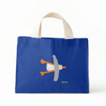 Art Shopping Bag: John Dyer Seagull, Blue