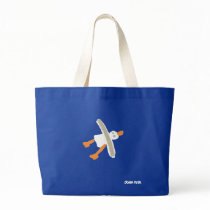 Art Shopping Bag: Jumbo Blue Bag and Seagull