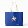 Art Shopping Bag: Jumbo Blue Bag and Seagull