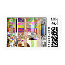Art Show Montage Postage