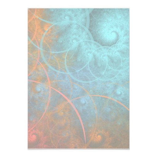 Art Show Spiral Design Custom Invitation