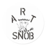 "Art Snob" Stickers