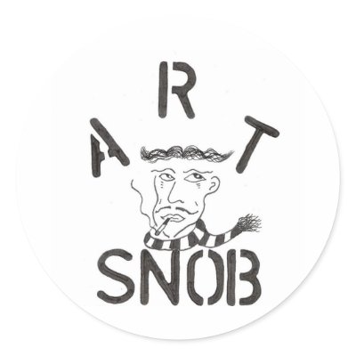 "Art Snob" Stickers by AndyP123