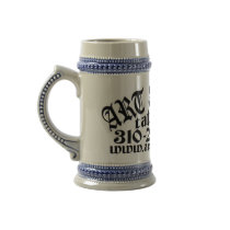 ART & SOUL TATTOO OLD ENGLISH LOGO STEIN mugs