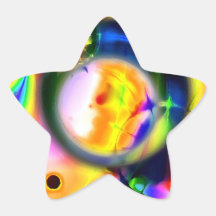 ART SPLATTER STAR STICKER