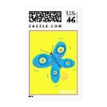 Art Stamp: Blue Butterfly stamps