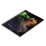 Art Stucco Mosaic Nebula Cluster Spiral Notebook