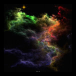 Art Stucco Nebula Cluster Poster