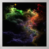 Art Stucco Nebula Cluster Poster