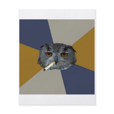 Art Student Owl Advice Animal Meme Flyer by MemeRegime
