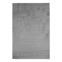 Art supply line drawing posters by unixarcade Art supply line drawing posters