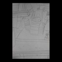  Art supply line drawing posters