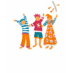 Art T-Shirt: Happy Kids.