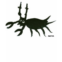 Art T-Shirt: Scary Ugly Bug by johndyergallery Art T-Shirt: Scary Ugly Bug