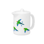 Art Tea Pot: Australian Parrots teapots