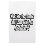 Art Teacher Joke...Two Thumbs Customized Stationery